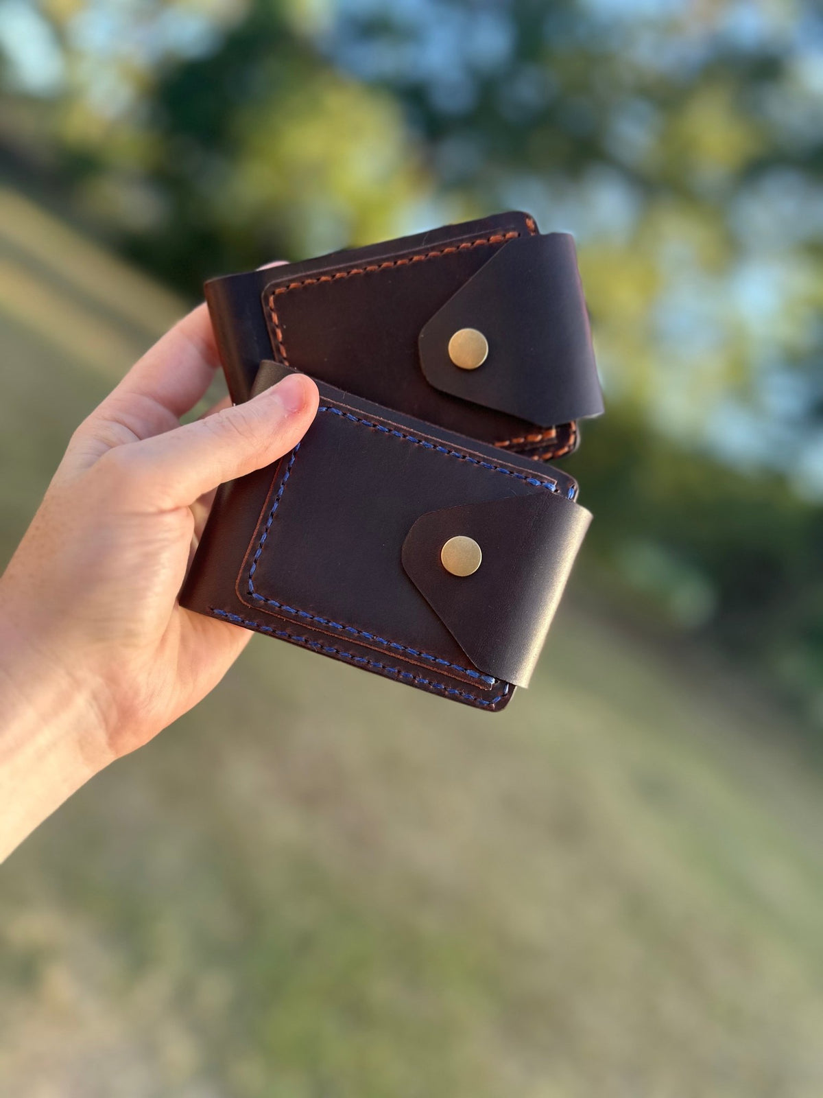 Bear Trap — Handmade Full Grain Leather Wallet - Iron Bear Leather